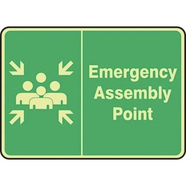 Accuform GLOWINTHEDAR K SAFETY SIGN EMERGENCY MFEX940GP - main